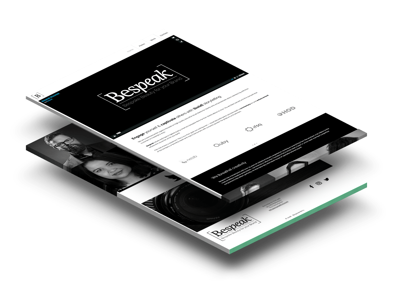 Bespeak Films Webdesign