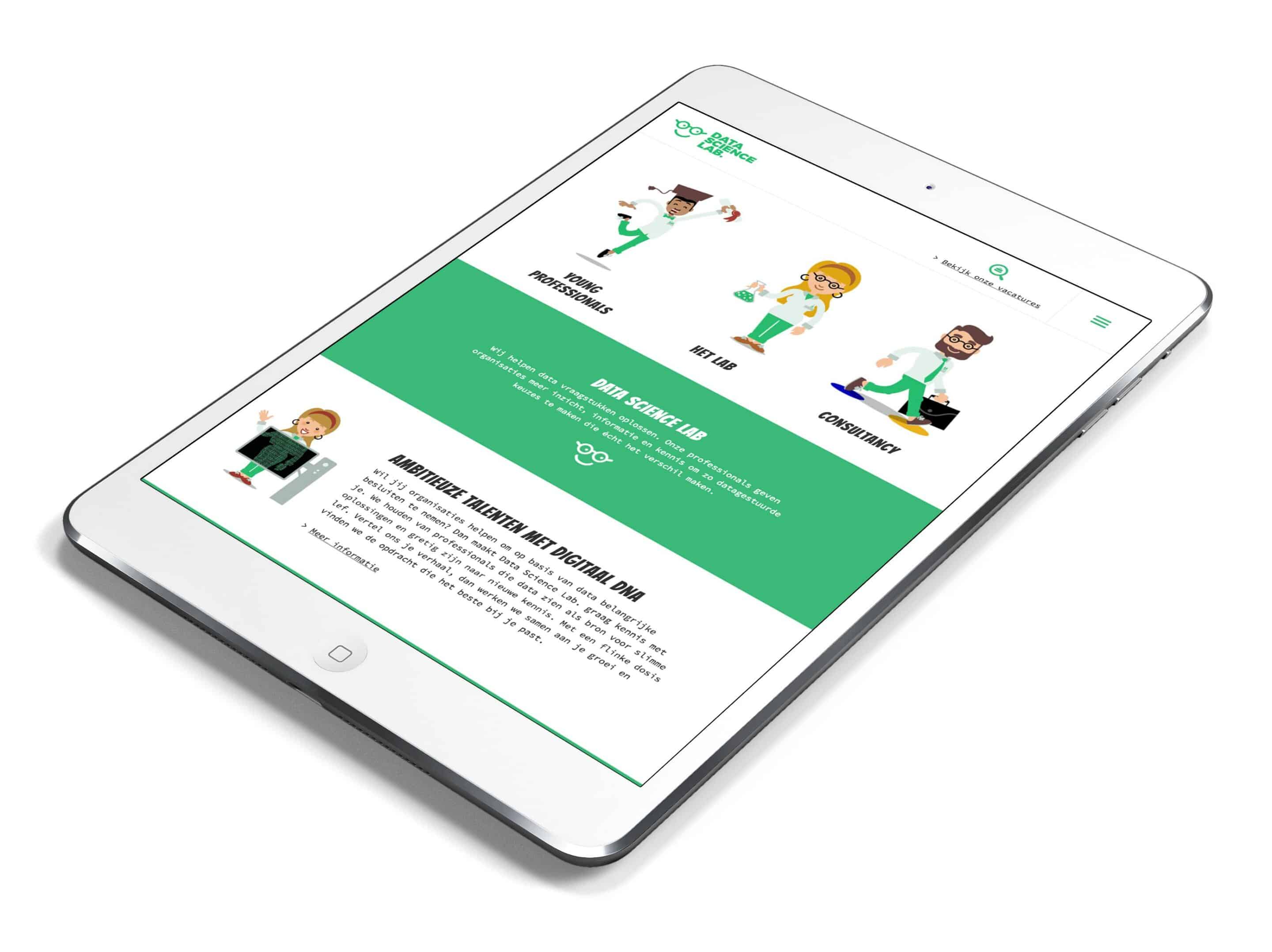 Datasciencelab logo + responsive webdesign